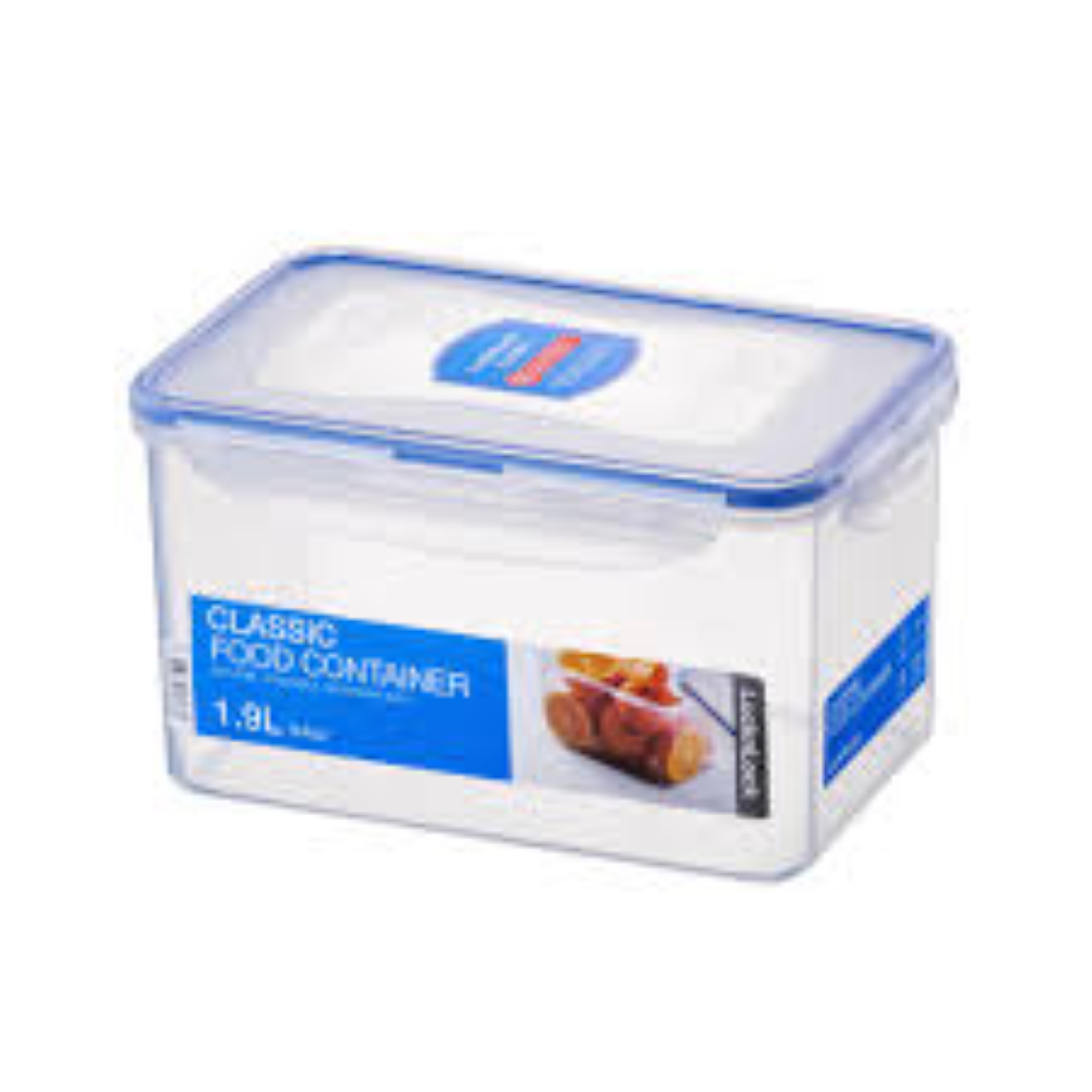 L & L RECTANGULAR TALL FOOD CONTAINER 1.9L